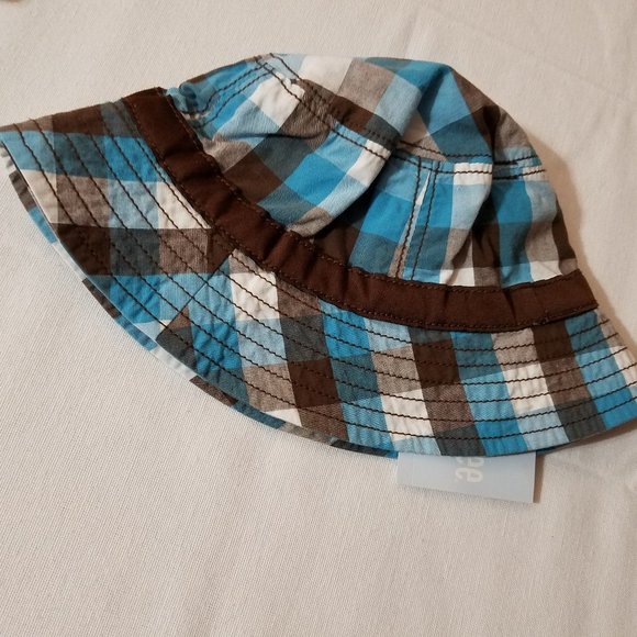Gymboree Little Surfer Dude 18-24 month Plaid Hat NWT - Picture 2 of 2